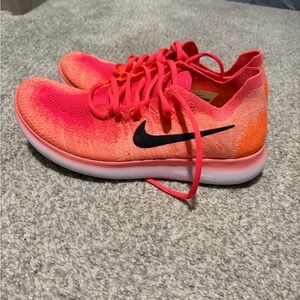 Nike Women's Vibrant Pink and Orange Athletic Shoes